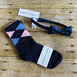 Janie and Jack socks and bow tie
